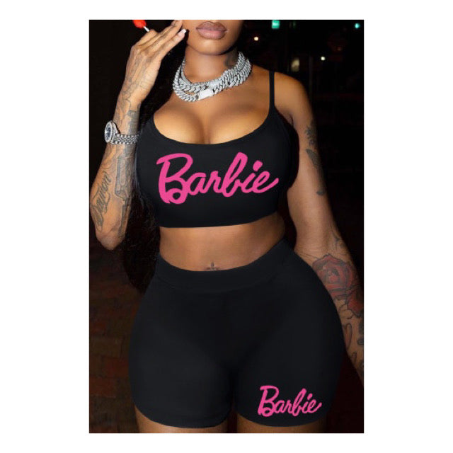 Black “Barbie” Short Set