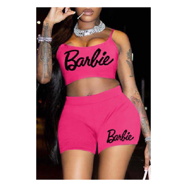 Pink “Barbie” Short Set
