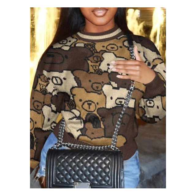 Brown “Teddy Bear” Sweatshirt