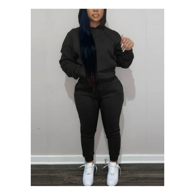 Black “Snug Fit” Sweatsuit