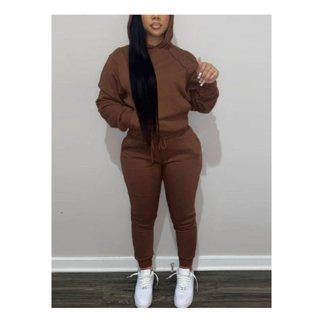 Brown “Snug Fit” Sweatsuit
