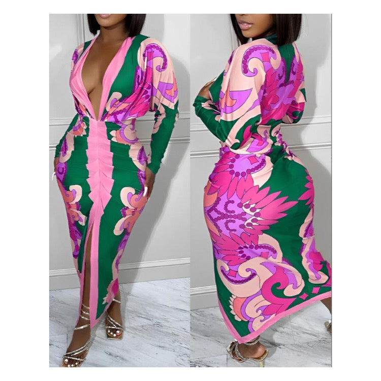 Pink “Snatched” Maxi Dress