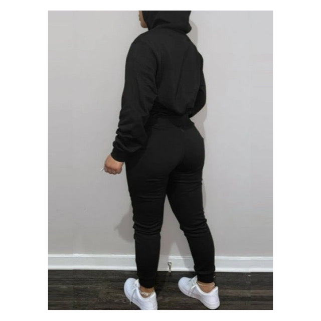 Black “Snug Fit” Sweatsuit