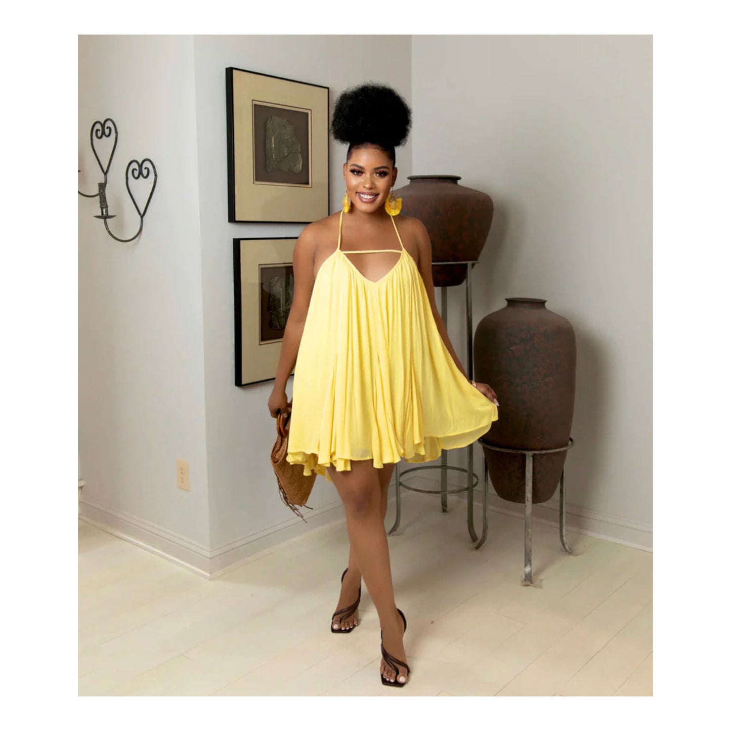 Yellow “Flare” Dress