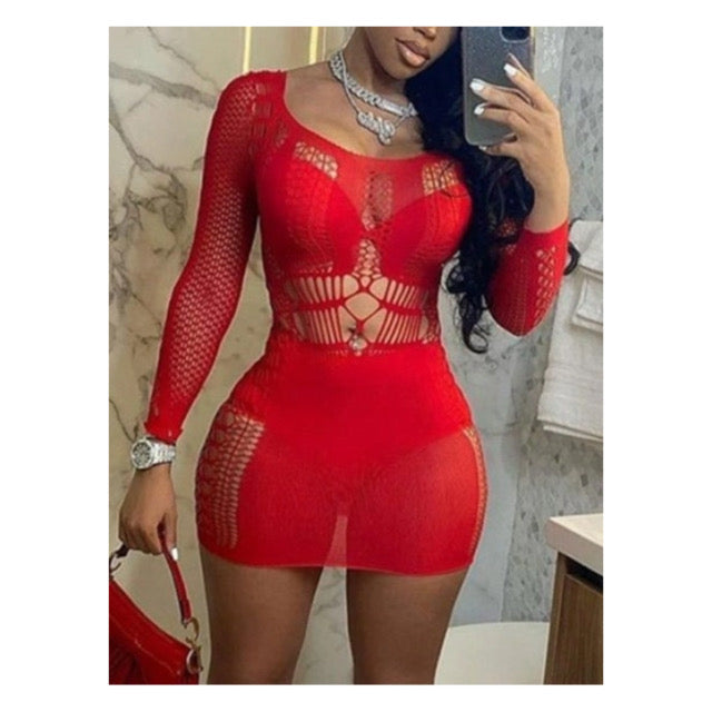 Red “Extreme” Mini Dress
